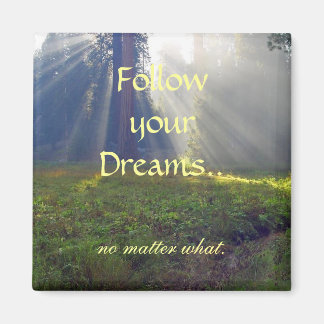 Follow Your Dreams Quote Magnet