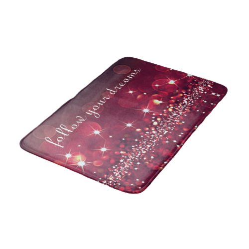 Follow Your Dreams Sparkle Bath Mat