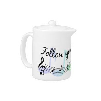 Follow Your Dreams Teapot by pmcustomgifts at Zazzle
