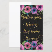 “Follow your dreams they know the way” quote (Front/Back)