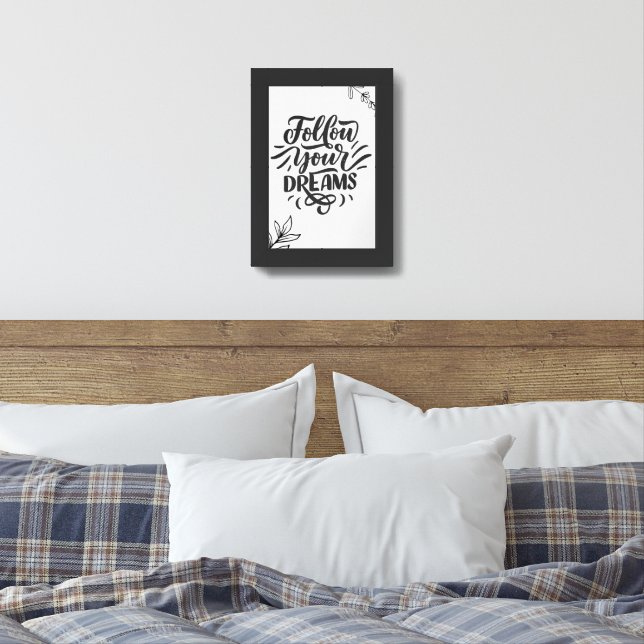 Follow your dreams wall art (Bedroom)