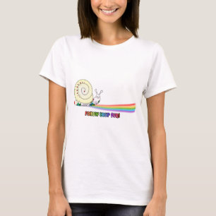 Follow Your Fun Cute Snail Rainbow T-Shirt