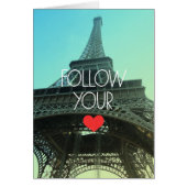 Follow Your Heart Blank Card (Front)