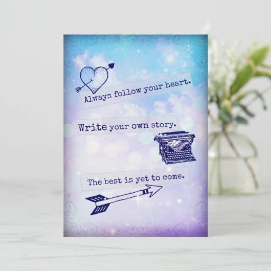 Follow Your Heart Junk Journal Smash Book Page (Standing Front)