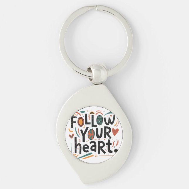 Follow Your Heart Keychain (Front)