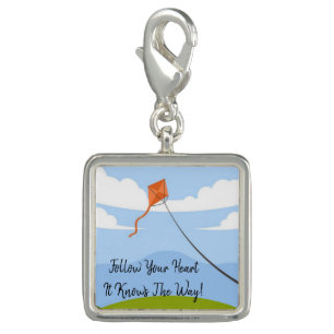 Follow Your Heart Kite Bracelet Charm