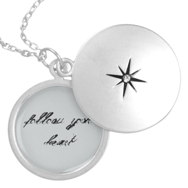 Follow Your Heart Locket Necklace (Front)