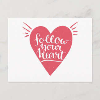 Follow Your Heart Postcard