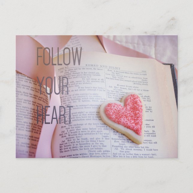 Follow Your Heart Postcard (Front)