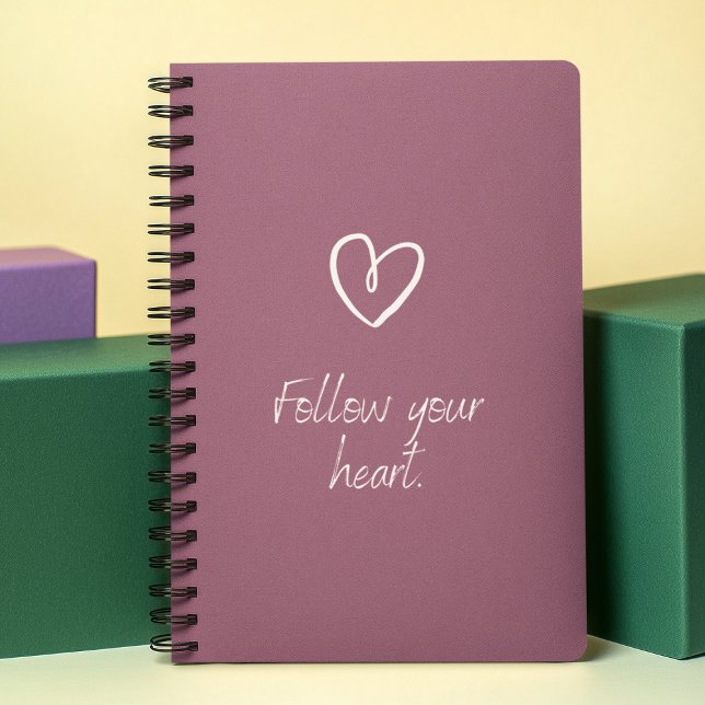 Follow Your Heart Quote l Modern Cute Purple  Planner (Creator Uploaded)