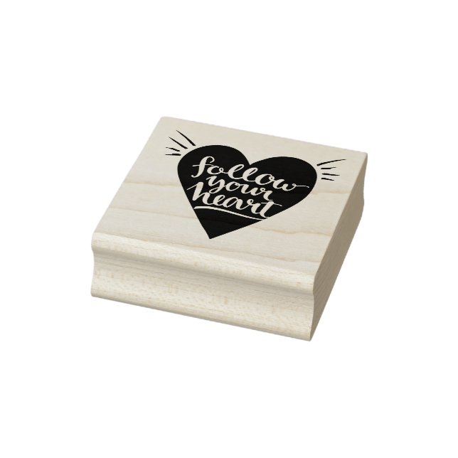 Follow Your Heart Rubber Stamp (Stamp)
