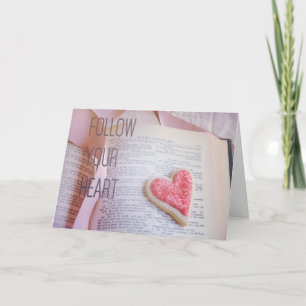 Follow Your Heart   Shakespeare Love Greeting Card