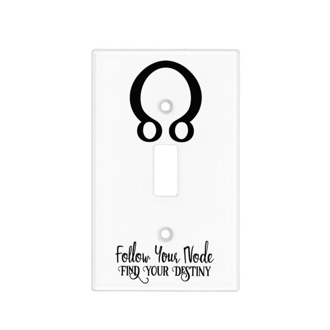 Follow Your Node Find Your Destiny Astrology Light Switch Cover (Front)