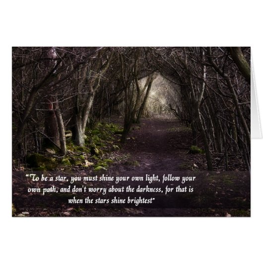 Follow Your Own Path card (Front Horizontal)
