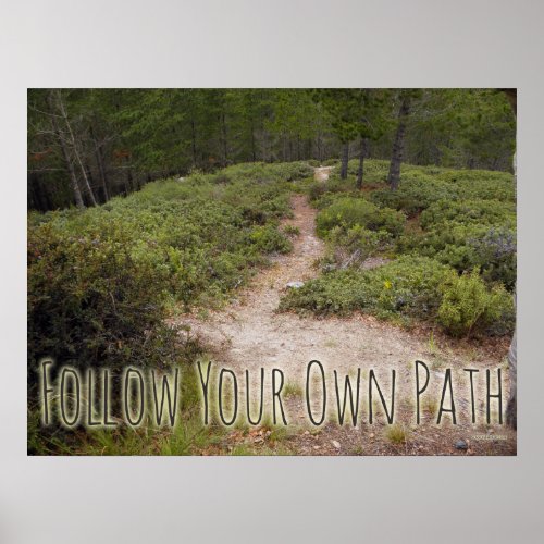 Follow Your Own Path Poster