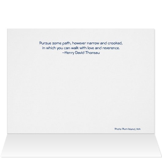 Follow Your Path: Plum Island, MA (Inside Horizontal (Top))