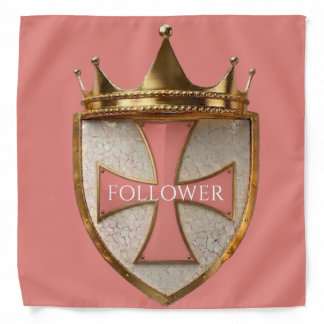 Follower Crest Pink design Bandana