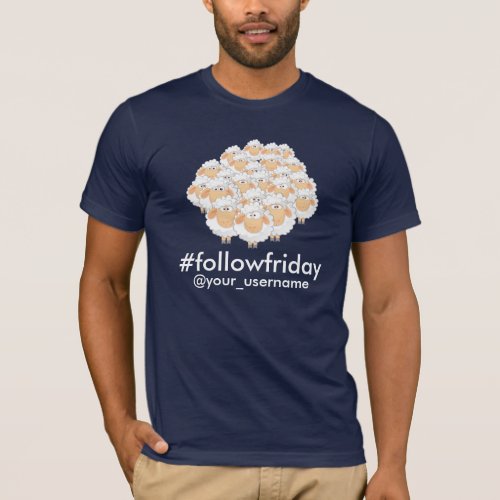 followfriday Custom Username Black Sheep T_Shirt