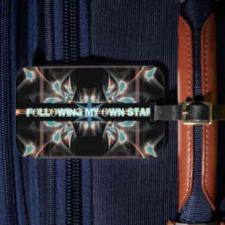 Following My Own Star Space Luggage Tag