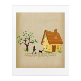 Following the Cat Home Acrylic Print