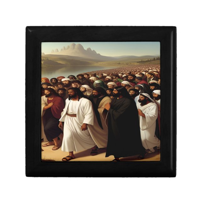 Following the Savior Wooden Jewelry Box (Front)