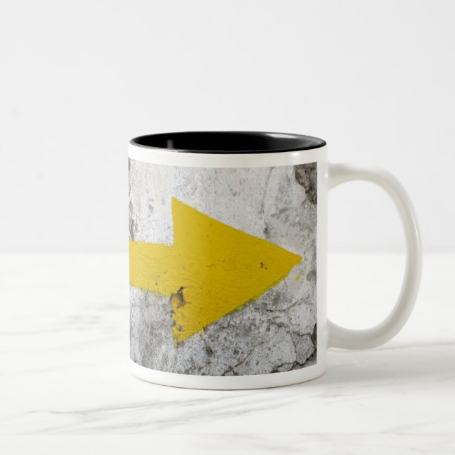 Following the Yellow Arrows Mug (Right)