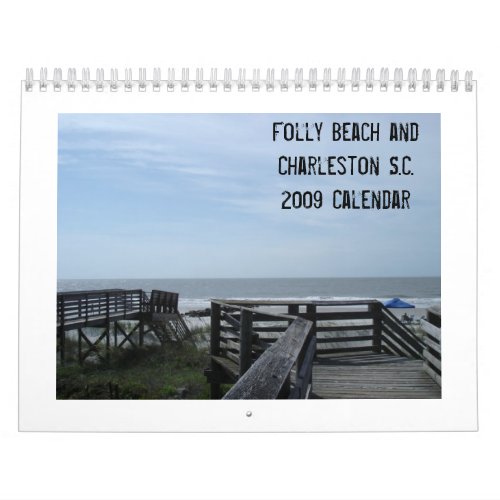 Folly Beach and Charleston SC 20 Calendar