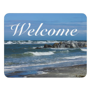 Folly Beach Atlantic Welcome Door Sign