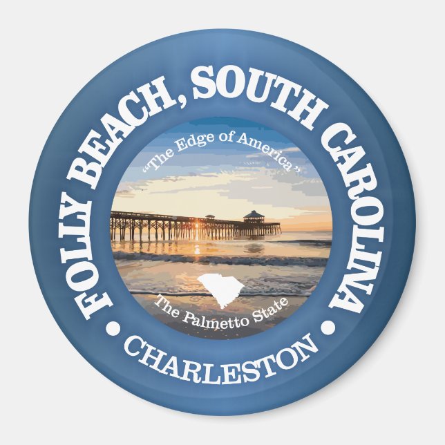 Folly Beach (C) Magnet (Front)