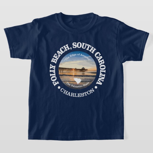 Folly Beach (C) T-Shirt (Laydown)