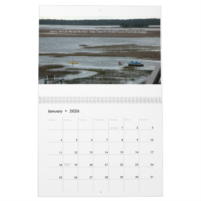 Folly Beach Calendar (Jan 2026)