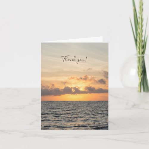 Folly Beach Morning Thank You Card