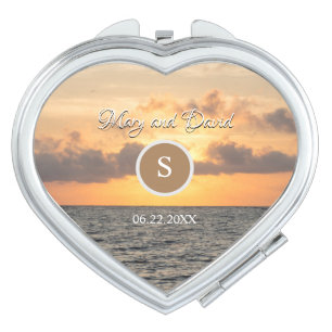 Folly Beach Morning Wedding Compact Mirror