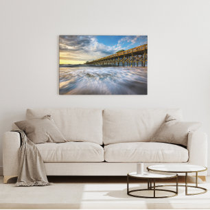 Folly Beach SC Pier Charleston South Carolina Seas Acrylic Print