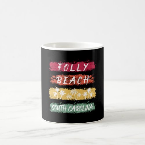 Folly Beach South Carolina Chalk Coffee Mug