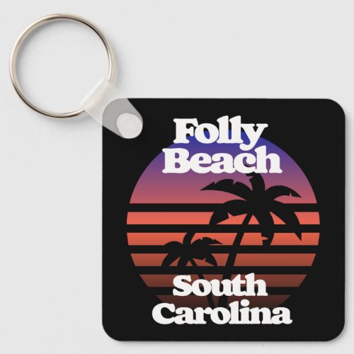 Folly Beach South Carolina Keychain