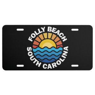 Folly Beach, South Carolina License Plate