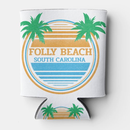 Folly Beach South Carolina Palm Trees Can Cooler