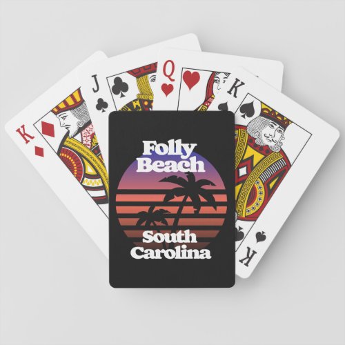 Folly Beach South Carolina Poker Cards