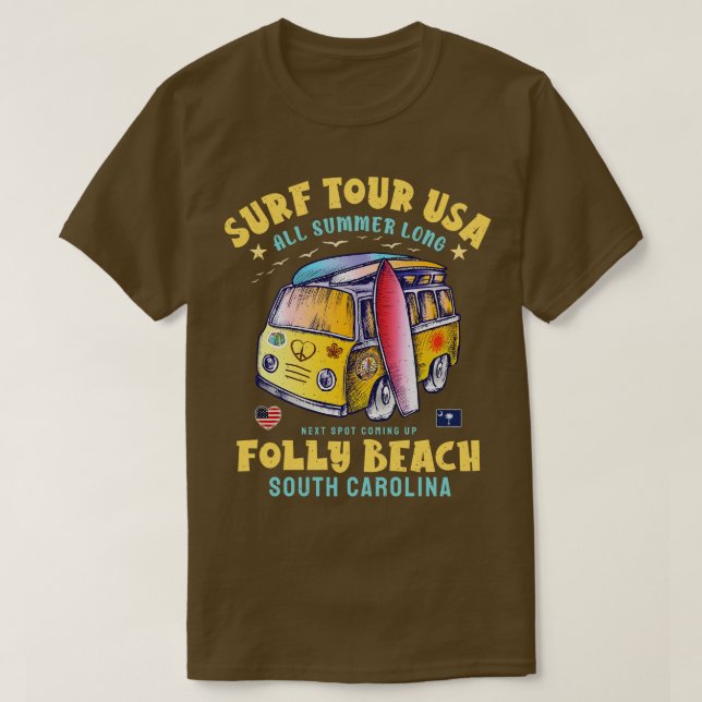 Folly Beach South Carolina T-Shirt (Design Front)