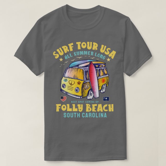 Folly Beach South olina T-Shirt (Design Front)