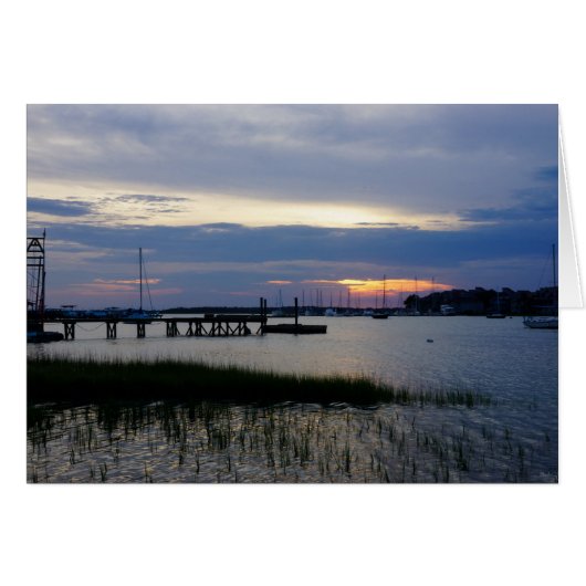 Folly Harbor Sunset Cards (Front Horizontal)