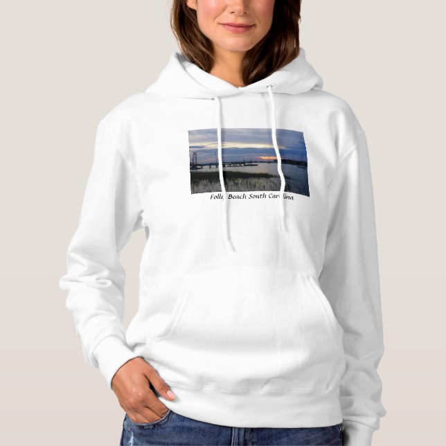 Folly Harbor Sunset Hoodie (Front)