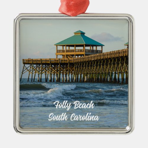 Folly Pier Morning Ornament