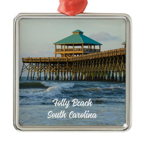 Folly Pier Morning Ornament