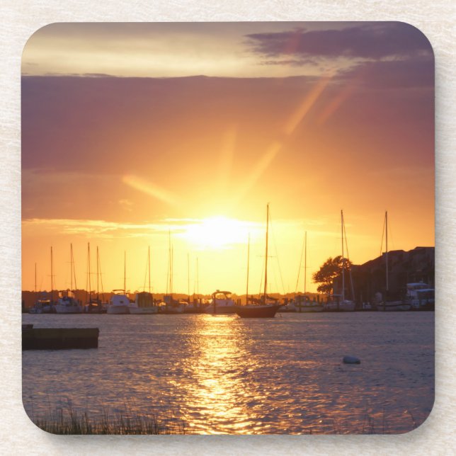 Folly River Sunrays Beverage Coaster (Front)