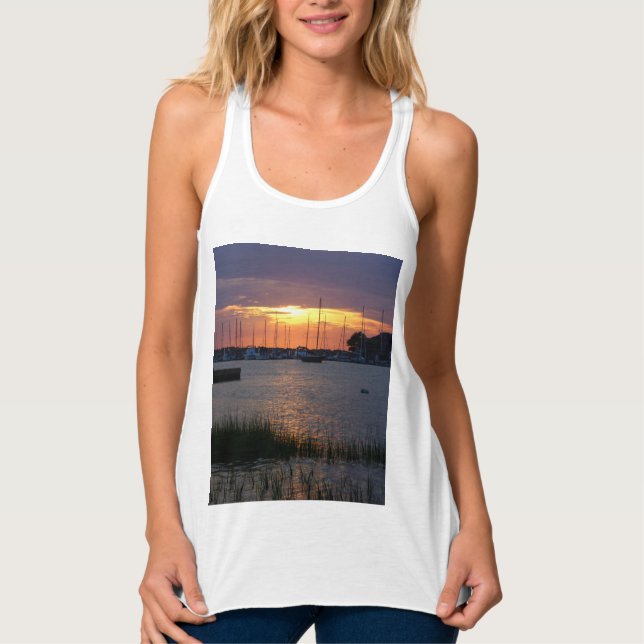 Folly River Sunset Tank Top (Front)