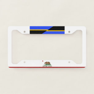Folsom (California) city flag License Plate Frame