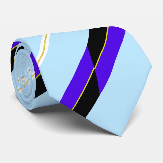 Folsom (California) city flag Neck Tie (Rolled)