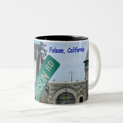 Folsom Icon Folsom Dam and Prison 2 Two_Tone Coffee Mug